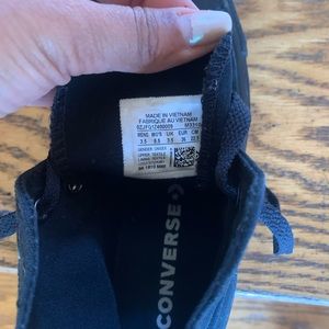 These cute black sneakers!